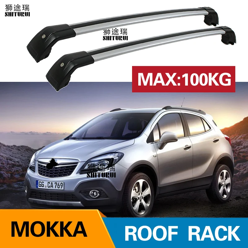 2 шт. багажники на крышу для BUICK Encore OPEL Mokka x алюминиевые Боковые направляющие