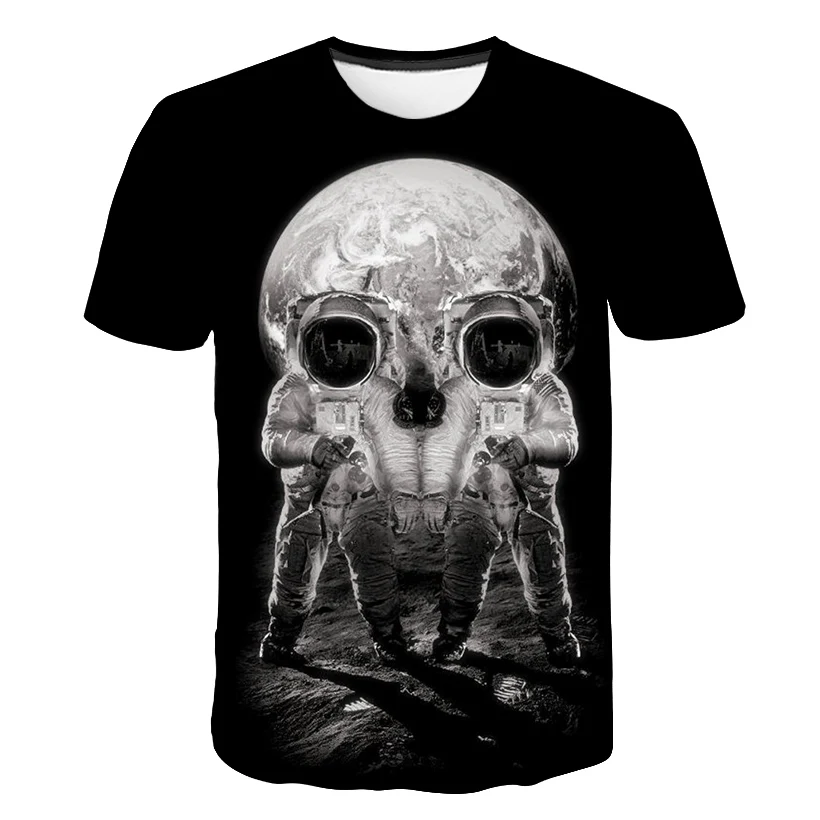 Мужская Дизайнерская забавная футболка с 3D принтом коротким рукавом креативная
