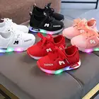 Детские светящиеся кроссовки для мальчиков и девочек, дышащая Спортивная обувь для бега, Детские светящиеся кроссовки, детские кроссовки со светодиодами для малышей