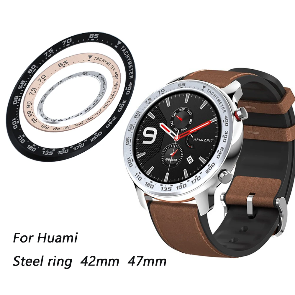 

For Huami Amazfit GTR 47MM metal outer edge cover bezel ring dial scale speedometer metal protective shell Amazfit GTR 42 47mm