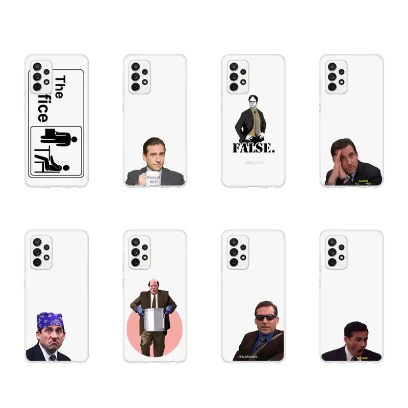 

The Office Tv series Phone Case Transparent For Samsung Galaxy A S Note 9 11 10 51 50 71 70 80 20 21 30s ultra plus