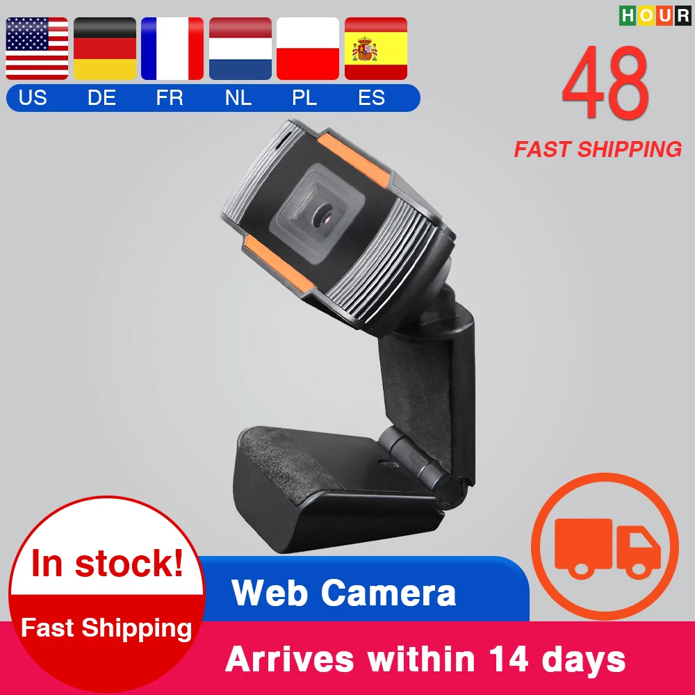 Podofo веб камера 1080P 360 градусов USB 12 м HD Веб клип на цифровая видеокамера с