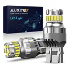 Светодиодсветильник лампы AUXITO 2x7443 7444 T20 W215W для Lada Kalina Granta Vesta DRL, белые Сверхъяркие светодиодные лампы 12 В 6500K 3030 4014 SMD