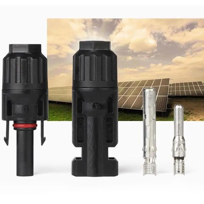 2 шт. Солнечный фотоэлектрический соединитель штекер и разъем кабель панели