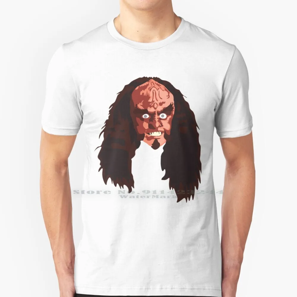 

Gowron T Shirt Cotton 6XL Klingon Gowron Eyes Evil Chancellor