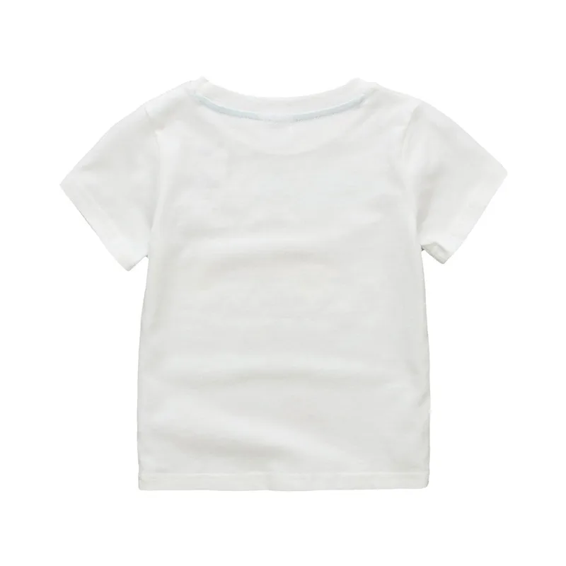 Детская футболка с коротким рукавом белая лето 2021 | одежда и обувь