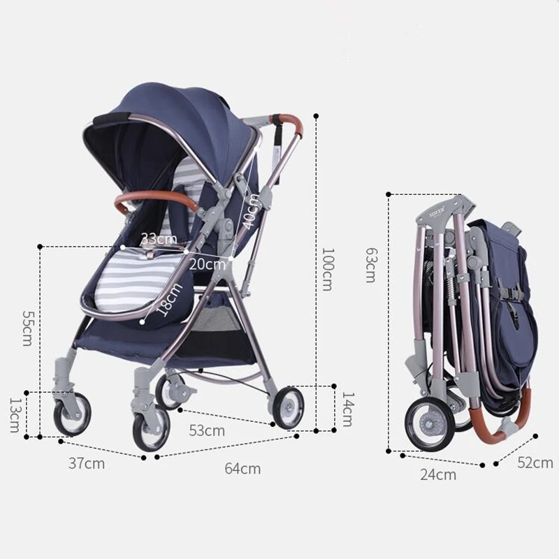 Детская коляска 3 в 1 с автомобильным сиденьем высокая Ландшафтная складная