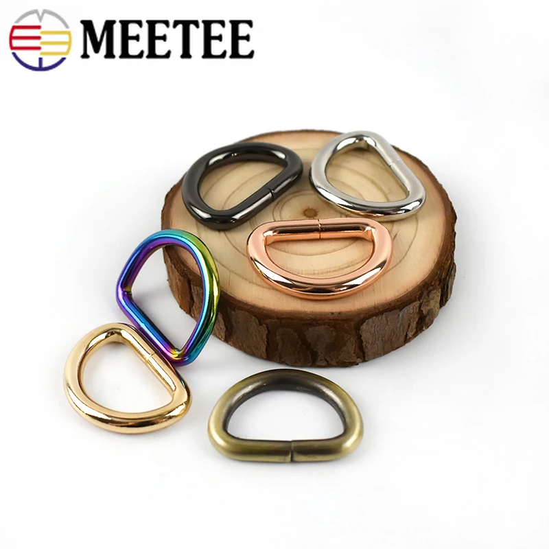 10/30 шт. Meetee 25 мм D кольцевая пряжка металлическая сумка Пряжка Крючки ремешок