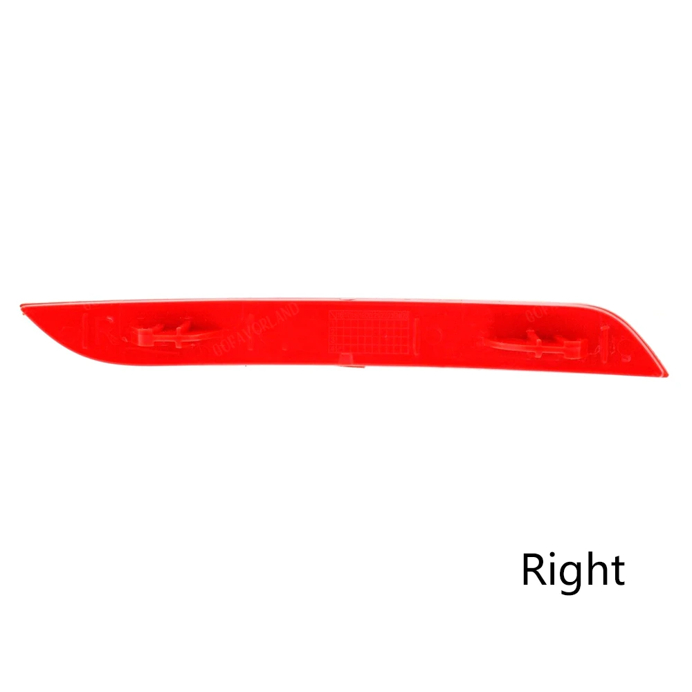 Пара отражателей для заднего бампера Левая Правая сторона пластиковые красные