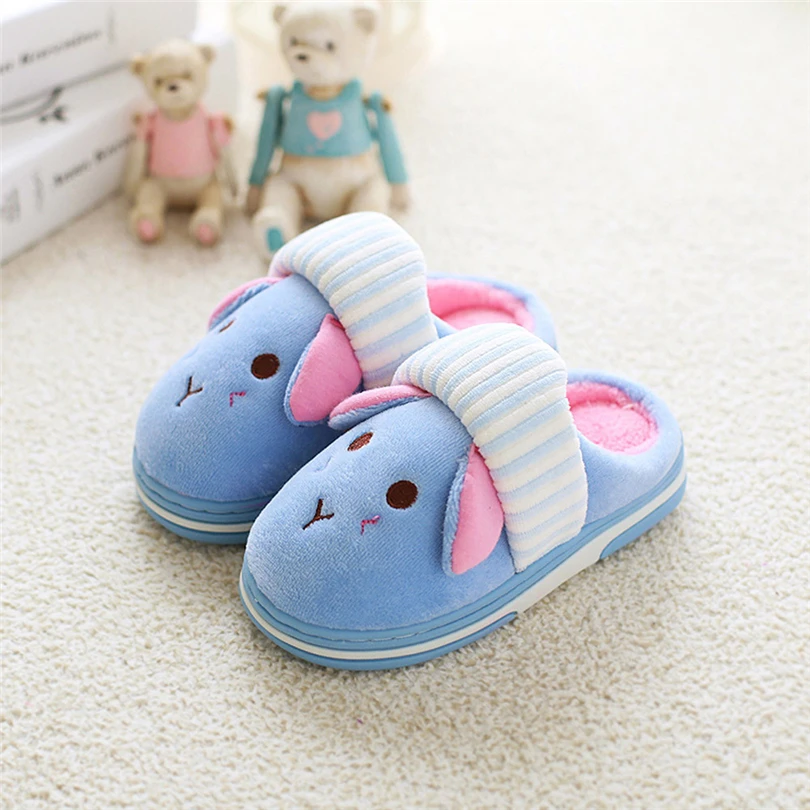 

Toddler Kids Winter Home Slippers Baby Girls Boys Cute Cartoon Puppy Warm Indoor Soft-Sole Floor Shoes House Slipper 18M-10T A50