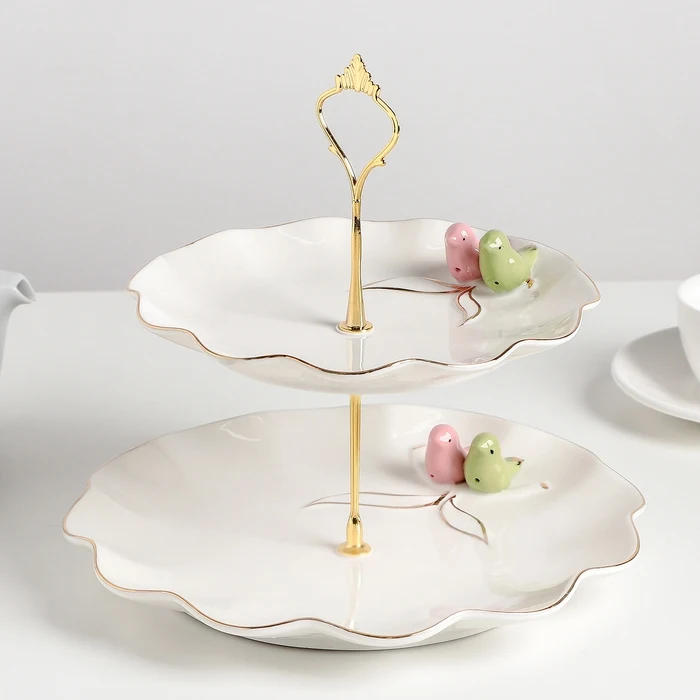 Блюдо 2 х ярусное Калибри 20/26 см|Блюдца и тарелки| |