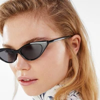 european and american fashion 2021 new small frame cat eye sunglasses personality comfortable and simple trendy sunglasses