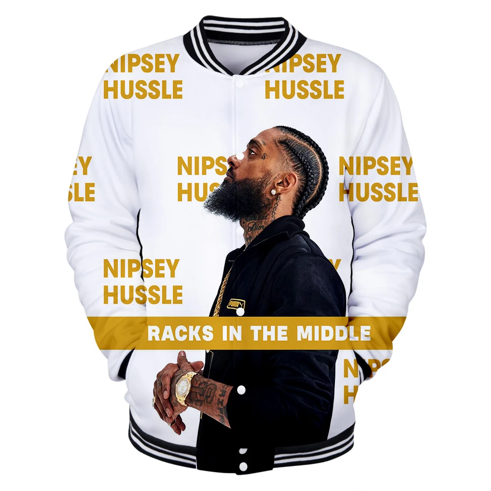 nipsey hussle 3D бейсбольная форма новые мужские/женские весенние повседневные бейсбольные куртки Harajuku Одежда Плюс Размер Уличная