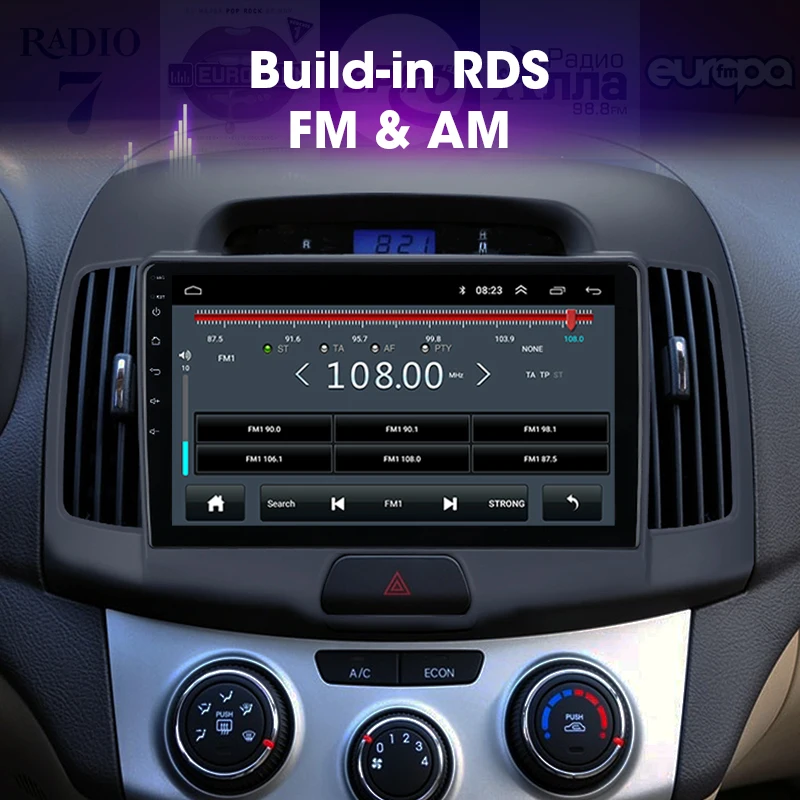 JMCQ 9 &quotдля Hyundai Elantra 2006 2010 автомобильный радиоприемник RDS HIFI Android плеер GPS навигация