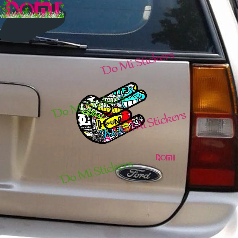 Наклейка на автомобиль Cool Bomb рука-шокер наклейка для декора искусственного