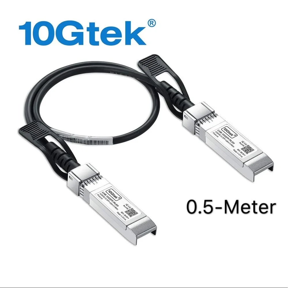 10gtek для можжевельника QFX-SFP-DAC-1M/EX-SFP-10GE-DAC-1M 10 ГБ/сек. 10GBASE-CU Twinax для программирования в производственных условиях+ прямого подключения Медь кабеля длиной 1 метр