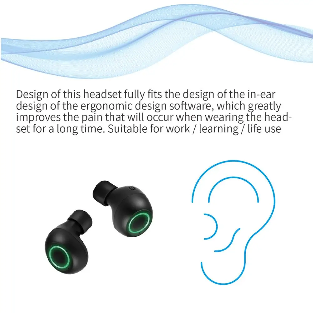 Ienjoy S9 TWS сенсорные bluetooth наушники с отпечатком пальца Беспроводные