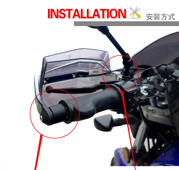 

Motorcycle HandGuards Proguard System Guard Protector With Signal Light For KAWASAKI Z750S Z750 ZX6 ZX9R ZXR400 ZZR600 Z1000