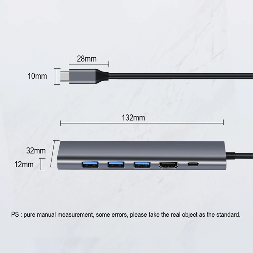 6 портов usb hub тип c к мульти usb 30 конце