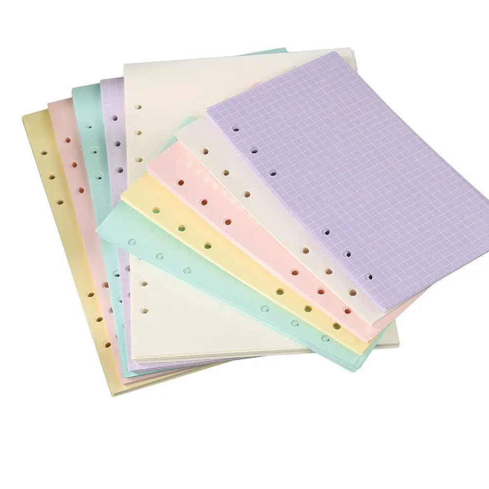 

40 Sheets Notebook A5/A6 Filler Papers Sketchbook Loose-leaf Notebook 6 Holes Office School Supplies caderno пђисй блокно
