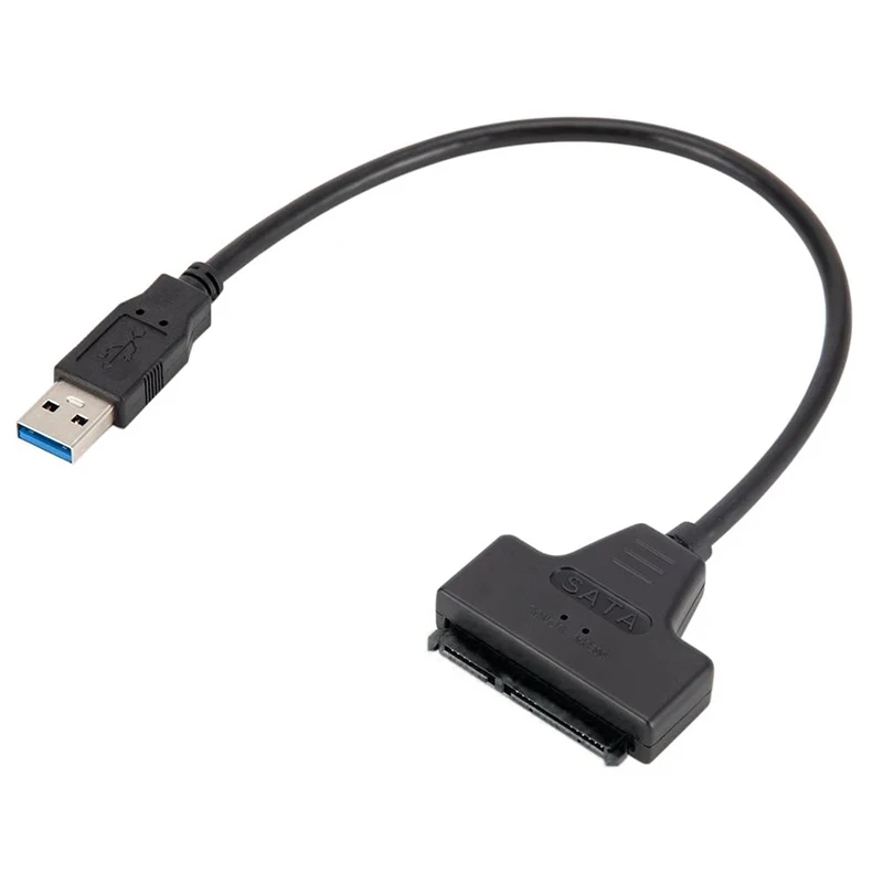 

Адаптер для жесткого диска USB 3,0 к SATA внешний Конвертер Светильник кой 3,5-дюймовый кабель для передачи данных жесткого диска для SSD/HDD для ноут...