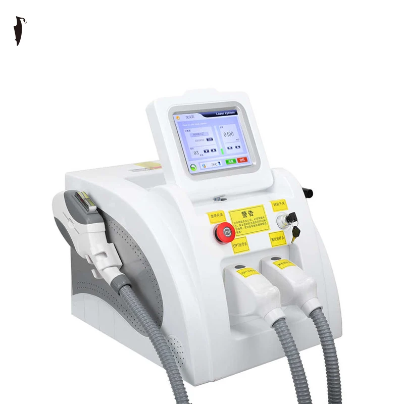 

2 in 1 IPL SHR /OPT Hair and Tattoo Removal +Q-switched ND Yag Black Face Doll Beauty Laser Skin Rejuvenation Beauty Machine