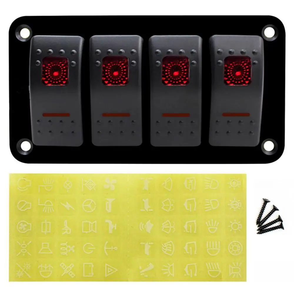 Инновационная 4 банда Автомобильная Морская Лодка Караван светодиодный