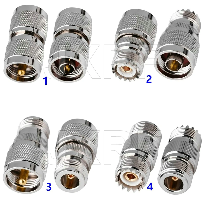 

4 type RF coaxial coax adapter UHF to N connector PL259 SO239 UHF Plug to N Jack Free shipping