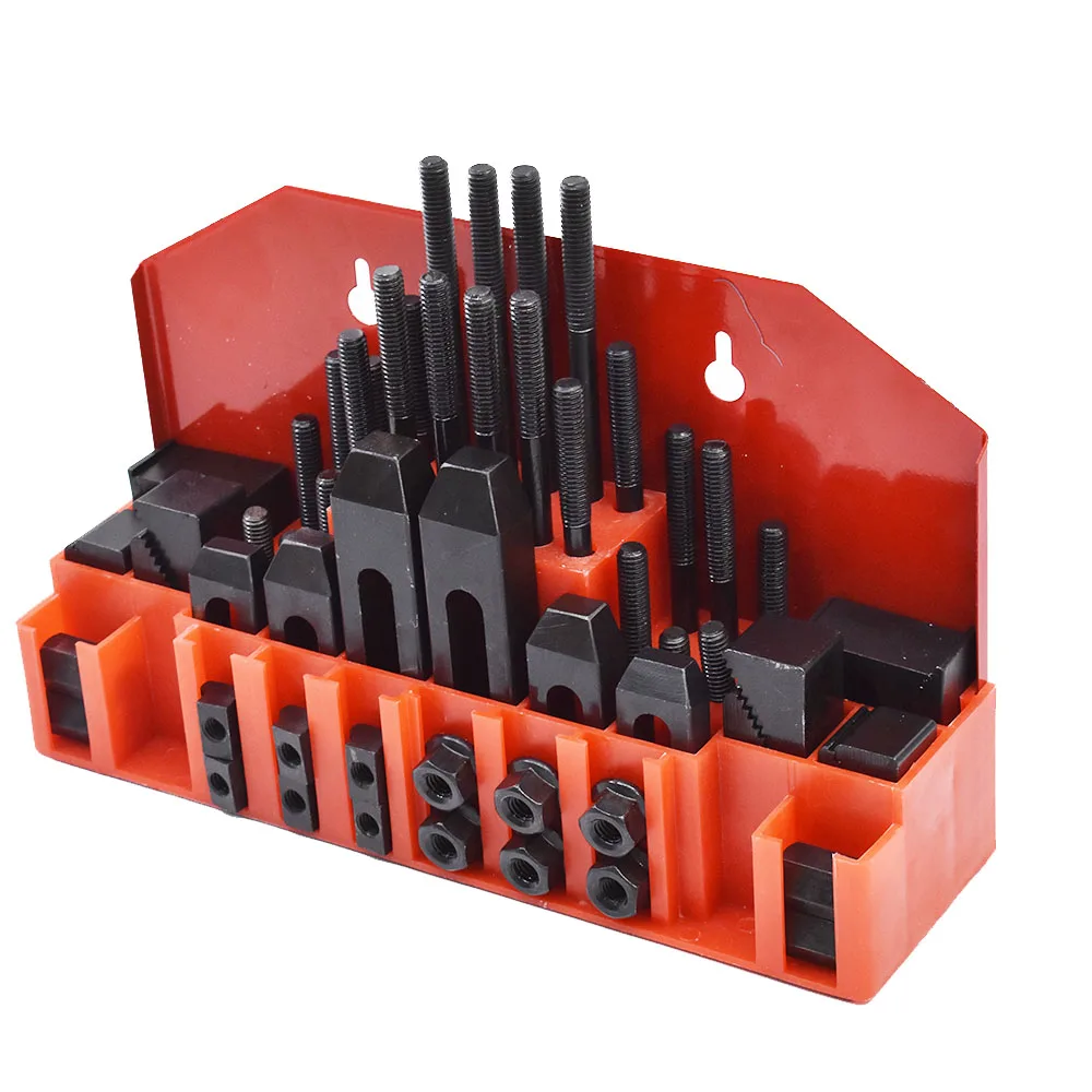

58 Pc Pro-Series 7/16" T-Slot Clamping Kit For Bridgeport Mill Set Up Set 3/8-16