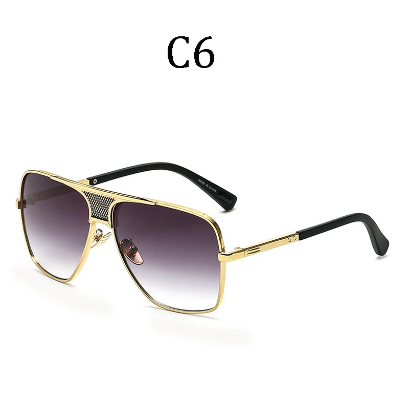 

2020 Classic luxury Brand Square men's designer Large frame pilot sunglasses Vintage women sun glasses UV400 male Female 96918