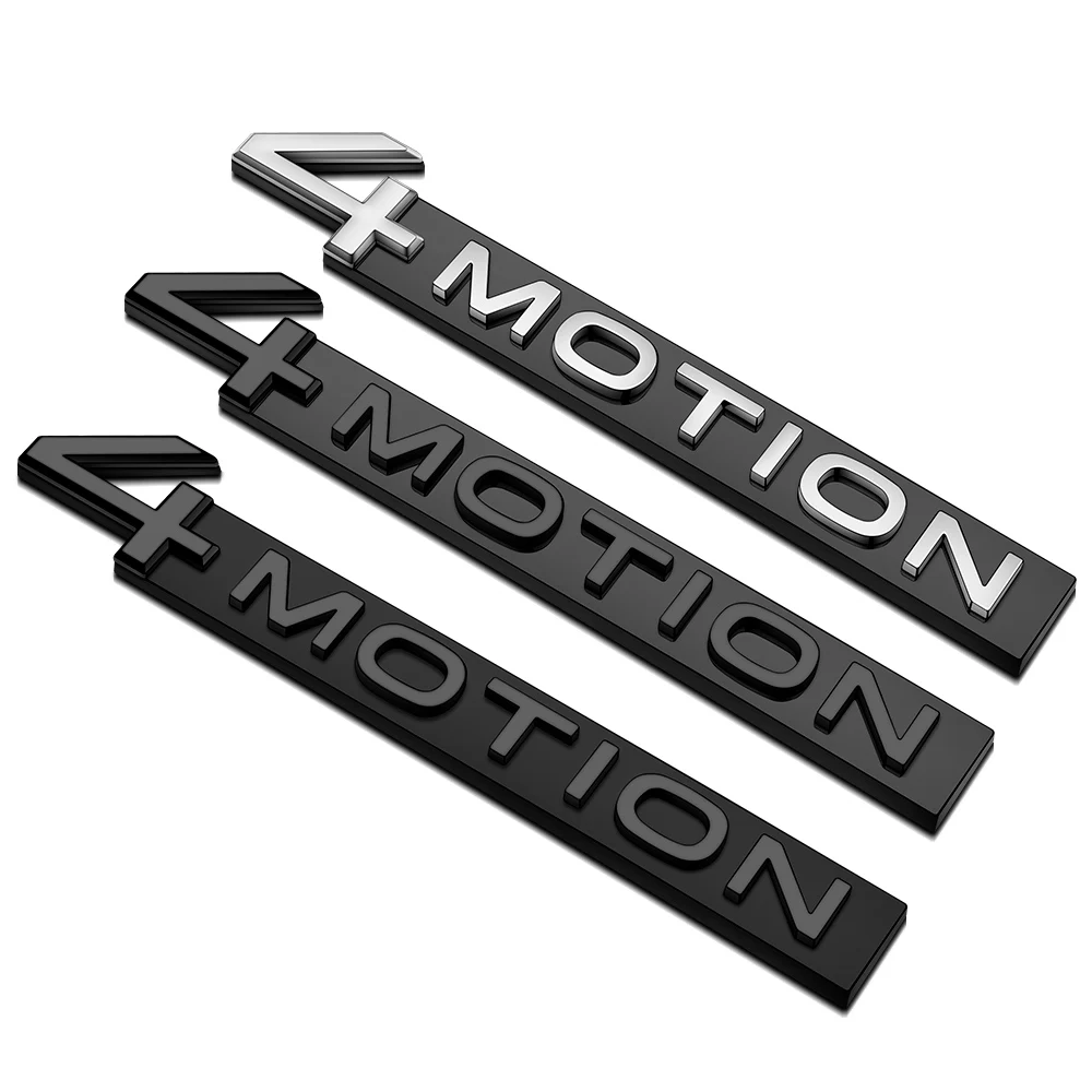

Chrome ABS 4MOTION Emblem 3D Sticker For Volkswagen VW Passat Jetta Scirocco Golf Polo Touareg Tiguan Car Styling Refitting Trim