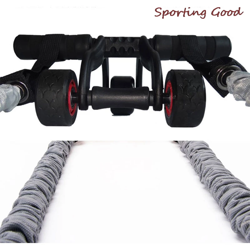 Ролик для пресса колеса канат перетягивания пояс похудения живота Фитнес