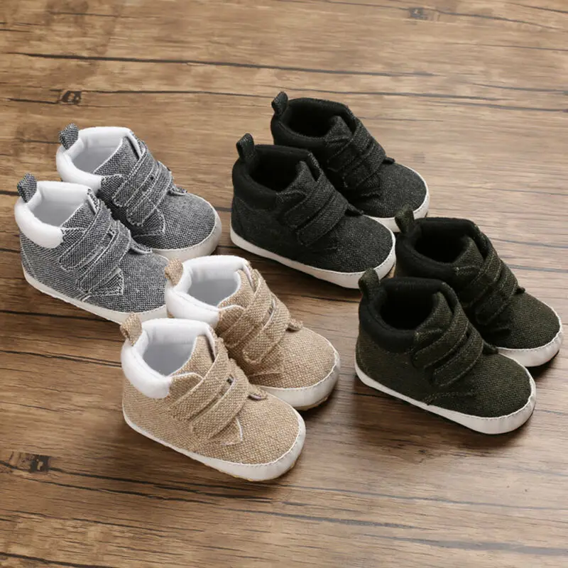 Новинка Зимняя теплая обувь для новорожденных мальчиков Bebe Спортивные кроссовки