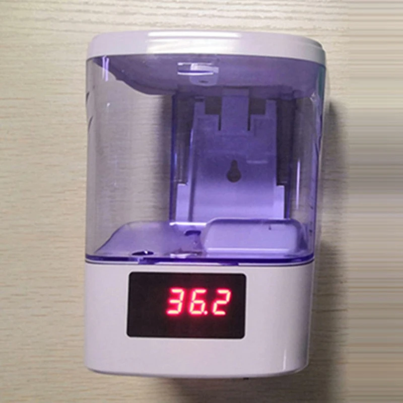 

Voice Broadcast Thermometer Soap Dispenser Wall-Mount Automatic IR Sensor Touch-Free Soap Dispenser