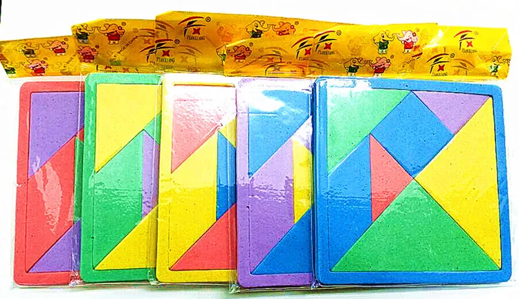 

wooden toy for child Children's Jigsaw Puzzle Eva Toys Geometric Shape Unisex 13-24 Months Educational Foam Hot Sale
