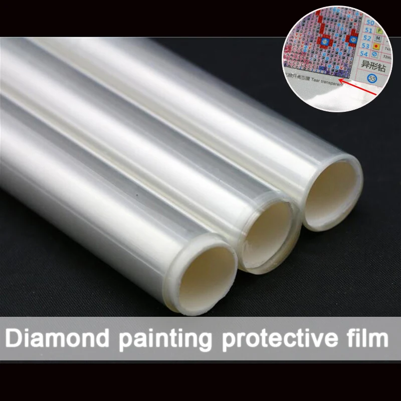 

Diamond Painting Protective Film Dustproof Isolation Anti-Dirty Plastic Paper Transparent Release Film Diamond Painting Tools