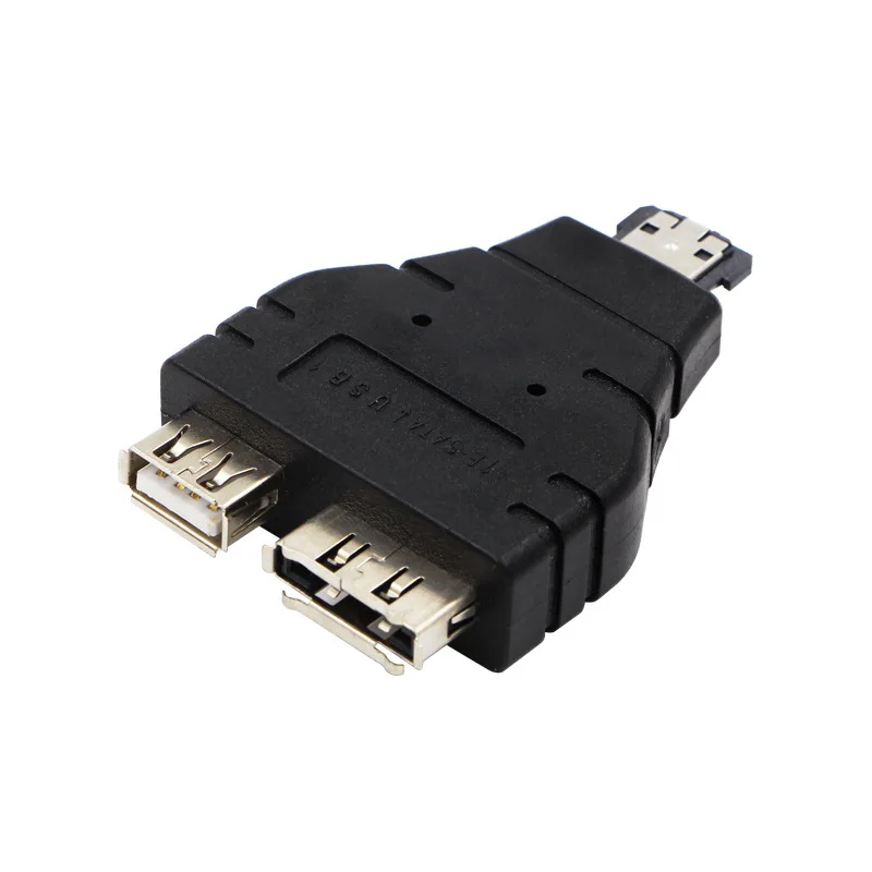 Combo eSATAp мощность через eSATA USB 2 0 в сплиттер адаптер конвертер Разъем