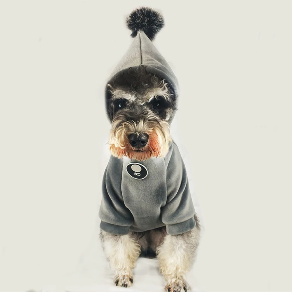Шиньон с серебряной лисой искусственная одежда для маленьких собак толстовка
