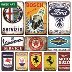 Винтажный металлический постер для автомобиля, жестяная вывеска, ретро декоративные настенные наклейки для гаража, мужская пещера, настенная пластина, домашний декор