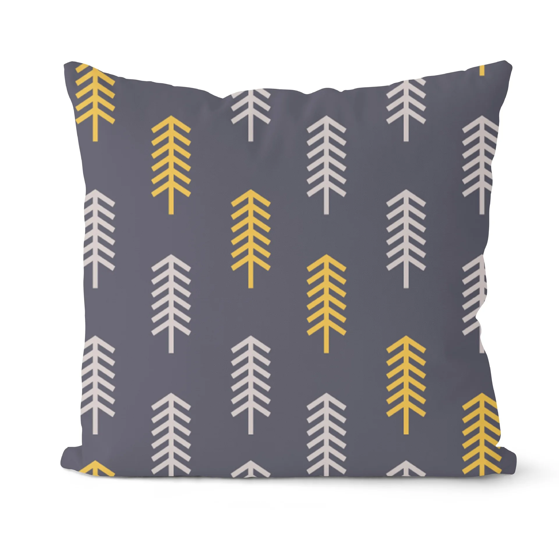 

Yellow Simple Geometric Hugging Pillowcase Home Polyester Decorative Pillow Case Cushion Cushion Cover Wholesale
