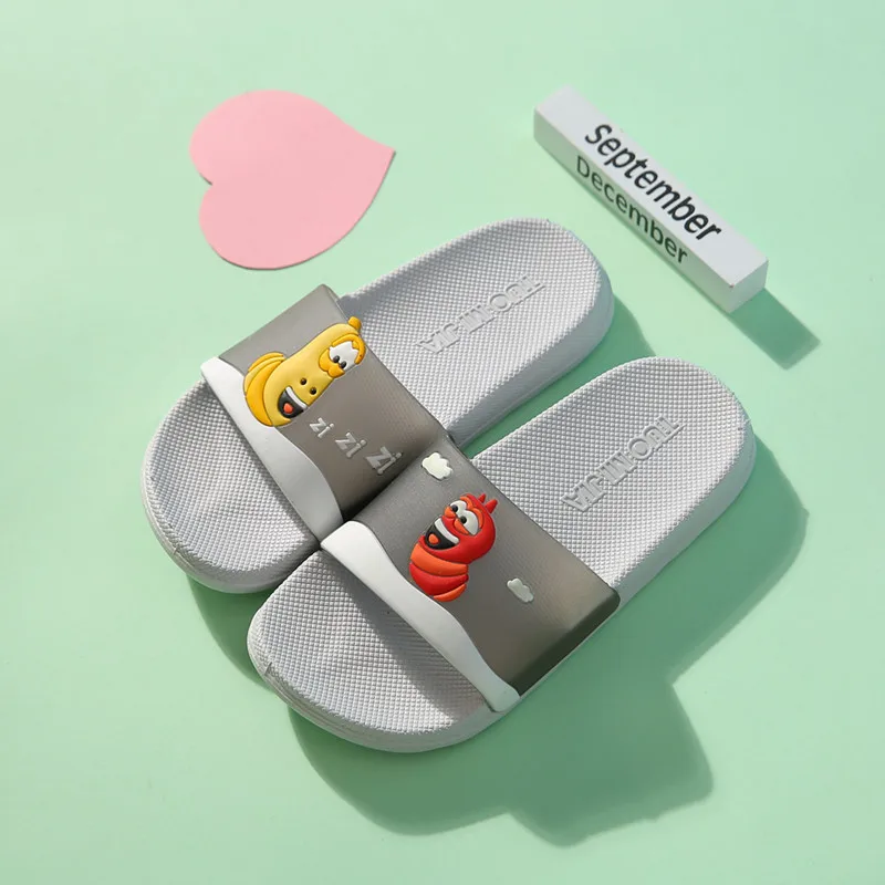 Летняя детская обувь детские тапочки Нескользящие Симпатичные Мультяшные