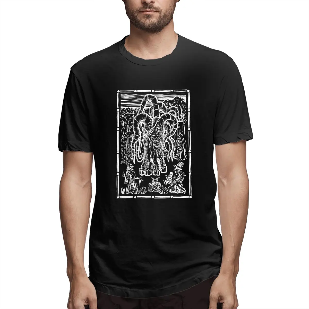 

The Offering - Black Graphic Tee Men's Short Sleeve T-shirt Funny Tops
