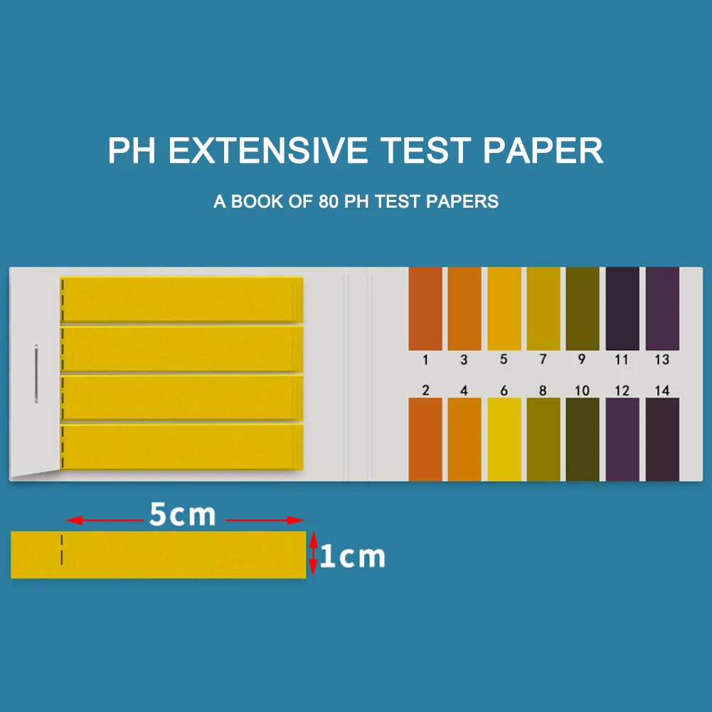 

1 Box High Accuracy Range 1-14 PH Test Paper Liquid Water Acidity Alkalinity PH Test Strip Litmus Paper