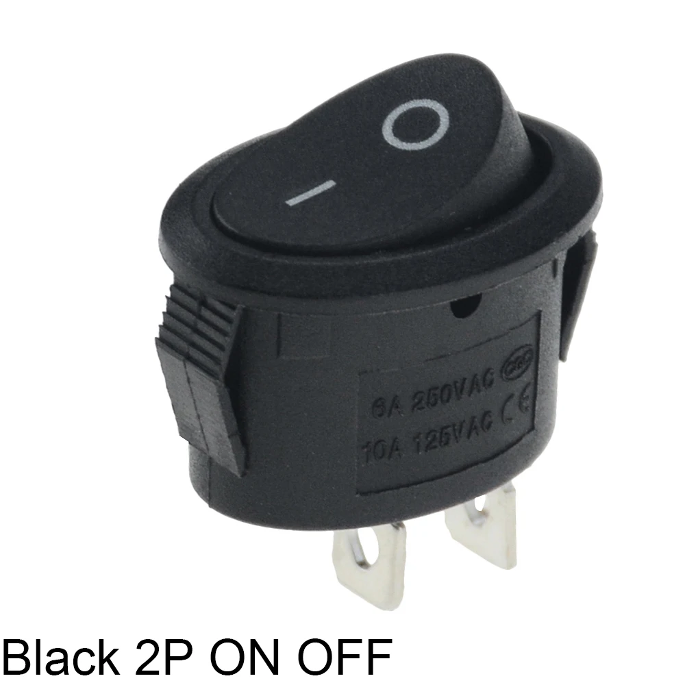 

5 шт. Овальный Выключатель питания AC тумблер IO ВКЛ-ВЫКЛ Автомобильная лодка кнопочный кулисный переключатель 2P 3Pin 25x16,5 мм Кнопка питания эллиптический переключатель