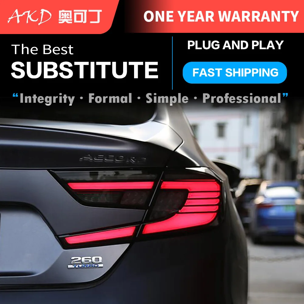 Автомобильный Стайлинг задний фонарь чехол для Honda Accord 2018 2019 задних сигнальных