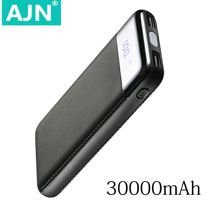 Горячее предложение, 30000 мА/ч, внешний аккумулятор, повербанк, USB, lcd Внешний аккумулятор, портативное зарядное устройство для мобильного телефона, зарядное устройство для Xiaomi Mi iphone XS Max 8