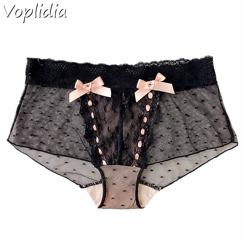 

Voplidia 2 Pcs/set Panties For Woman Underwear Sexy Lace Breathable Soft Lingerie Female Briefs Panty Sexy Transparent Intimates
