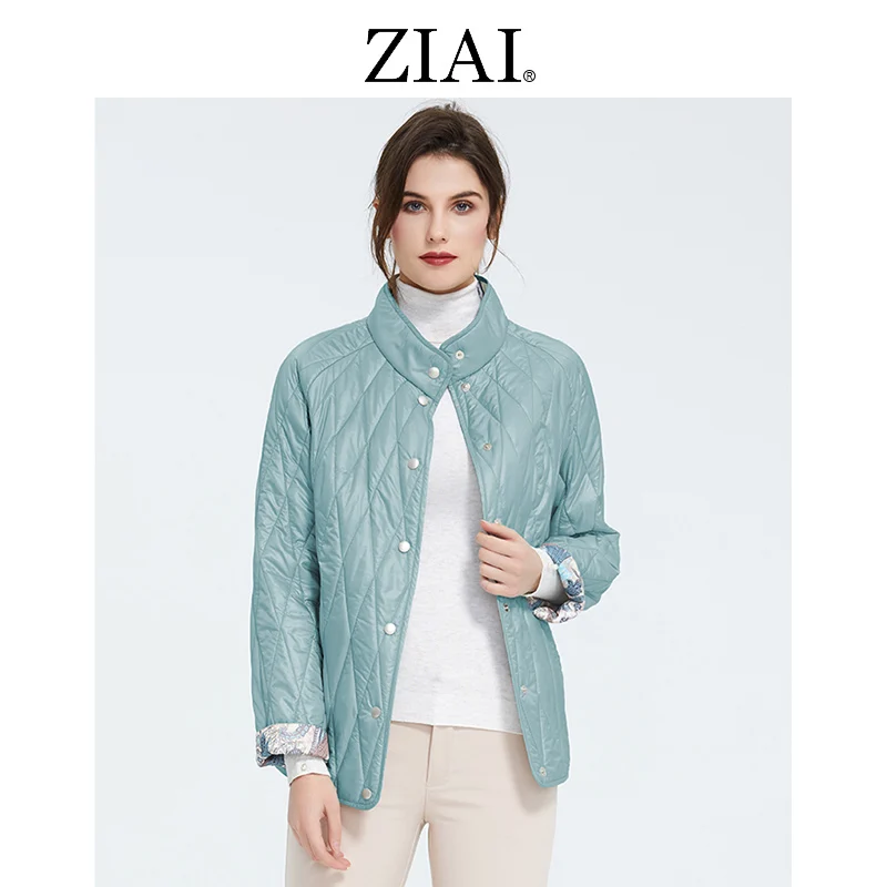 Лидер продаж 2021 Женская куртка ZIAI Весенняя фиолетовая женская теплая модная
