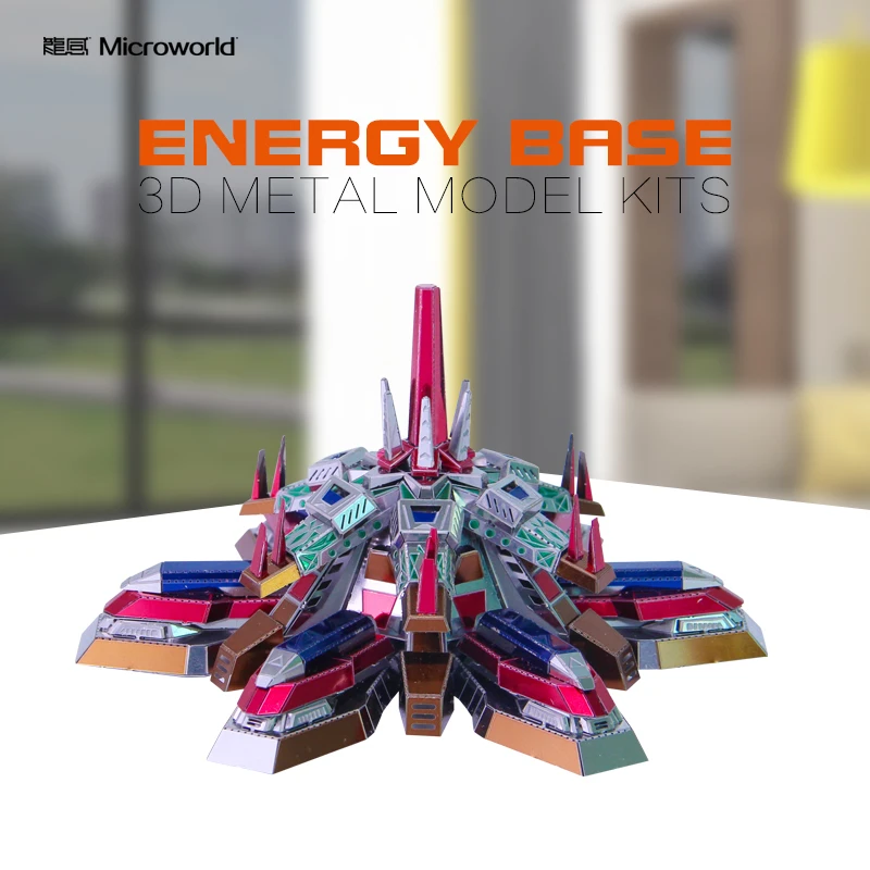 3D-пазл из металла Microworld строительная модель на основе энергии лазерная вырезка