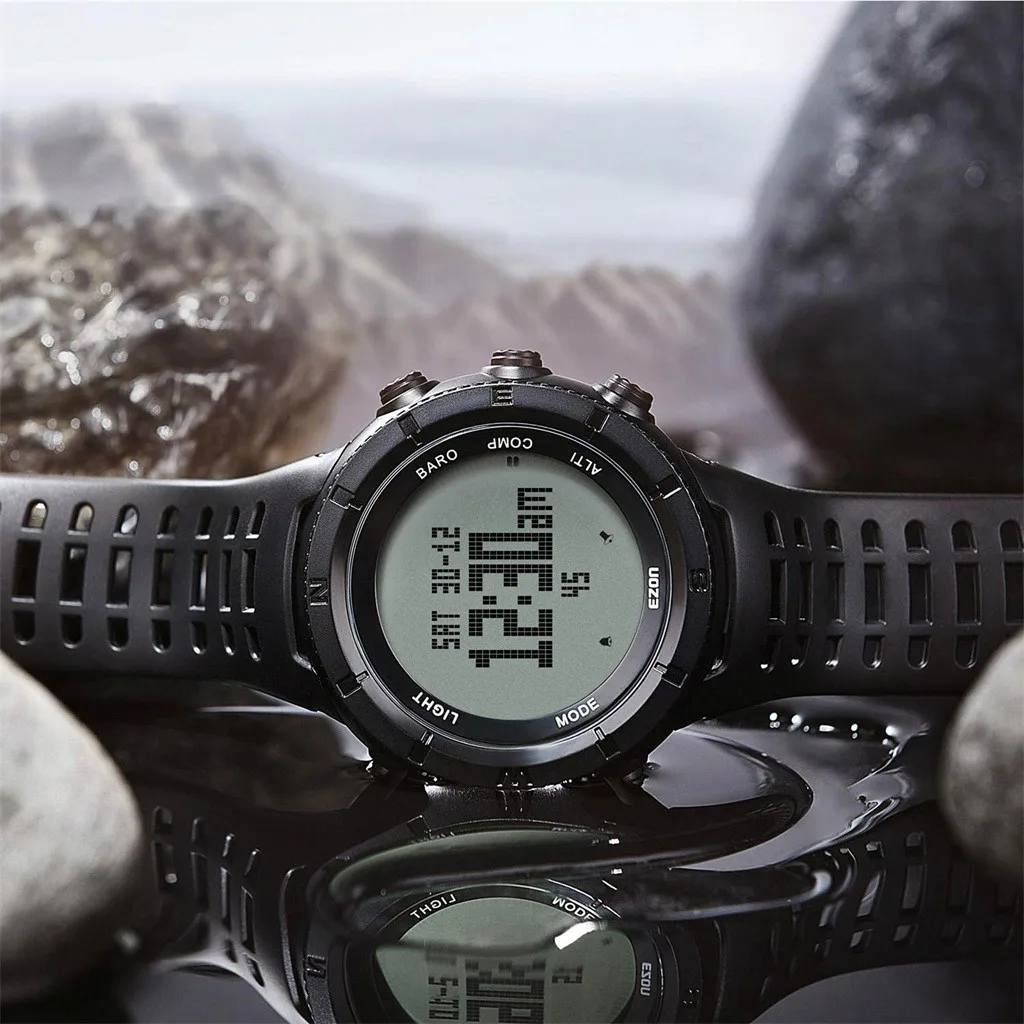EZON H001H11 Smartwatch блок swich gps шагомер Бег открытый спортивный компас термометр Смарт часы с водонепроницаемым